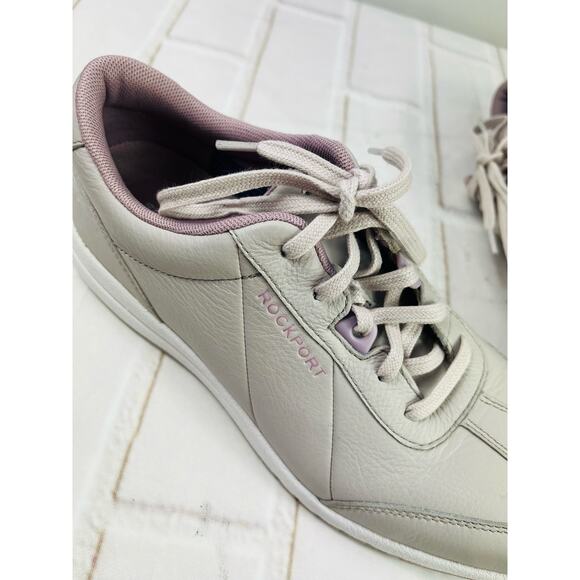 New Rockport lilac leather sneakers size 7.5 - Picture 8 of 10